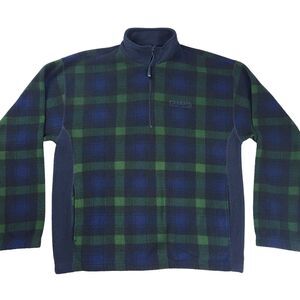 Vintage Chaps Ralph Lauren Fleece Jacket Men's Size Medium Multicolored Plaid